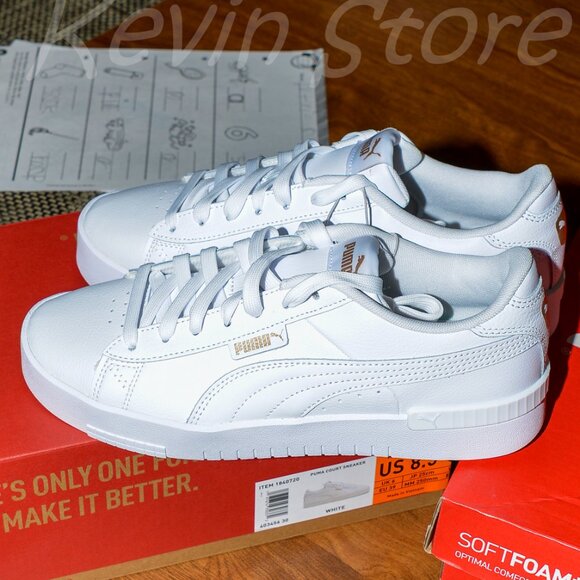 2 pairs white Puma women sneakers . Price is for 2 . - Picture 5 of 12